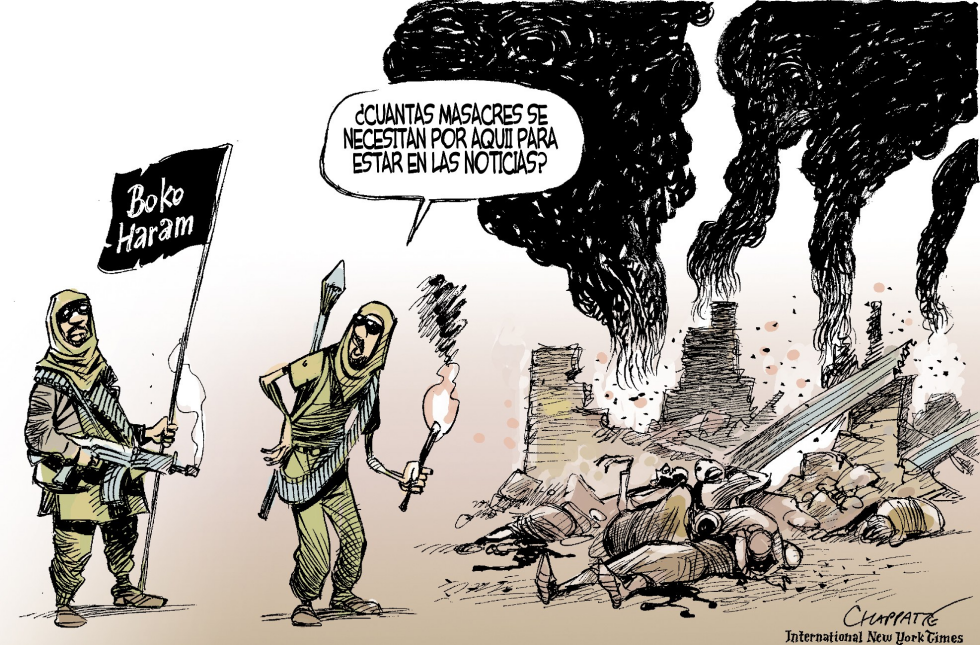  BOKO HARAM EN UN ALBOROTO by Patrick Chappatte