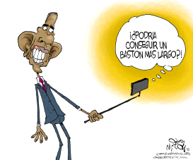 BASTON PARA SELFIES DE OBAMA  by Gary McCoy