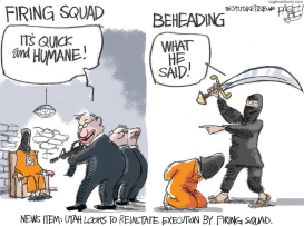 UTAH FIRING SQUAD by Pat Bagley