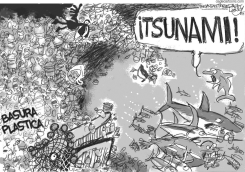 PLASTICO EN OCEANOS by Pat Bagley