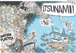 PLASTICO EN OCEANOS  by Pat Bagley