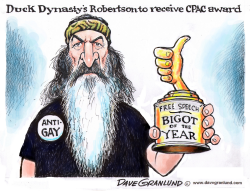 DUCK DYNASTY PHIL AWARD by Dave Granlund