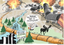 EXPLODING OIL SECTOR by Pat Bagley