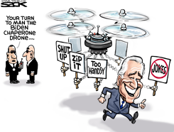 DRONING BIDEN by Steve Sack