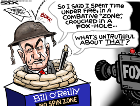 COMBATIVE O'REILLY by Steve Sack