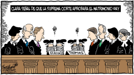 LA SUPREMA CORTE Y EL MATRIMONIO GAY  by Bob Englehart