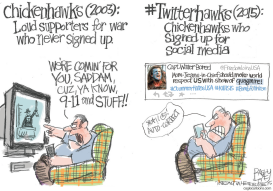 TWITTER HAWKS by Pat Bagley