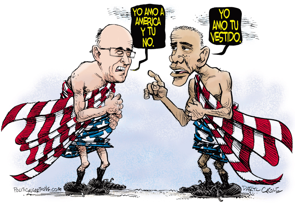  RUDY GIULIANI - OBAMA- Y AMOR POR AMERICA  by Daryl Cagle