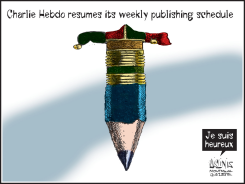 CHARLIE HEBDO RETURNS by Aislin