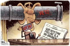 KEYSTONE VETO by Rick McKee