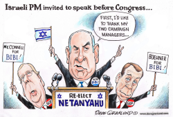 NETANYAHU CONGRESS SPEECH by Dave Granlund