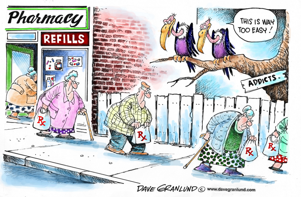  PRESCRIPTION DRUGS AND CRIME by Dave Granlund