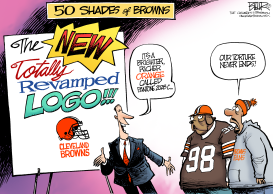 NEW BROWNS LOGO by Nate Beeler