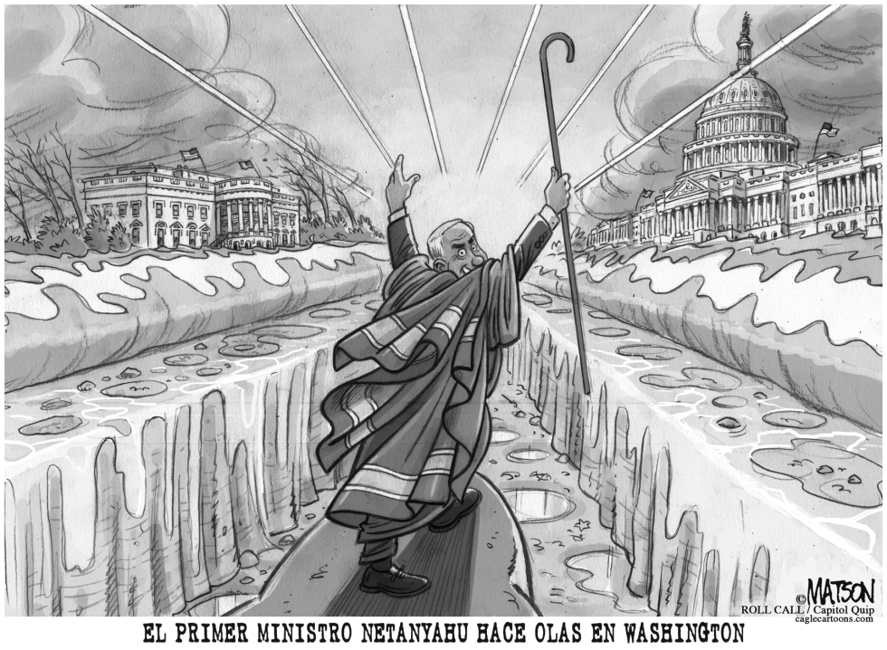  PRIMER MINISTRO NETANYAHU HACE OLAS EN WASHINGTON by RJ Matson