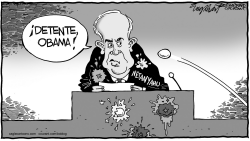 NETANYAHU SE DIRIGE AL CONGRESO by Bob Englehart