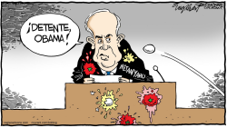 NETANYAHU SE DIRIGE AL CONGRESO  by Bob Englehart