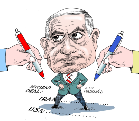 NETANYAHU AGAINST NUCLEAR DEAL by Arcadio Esquivel