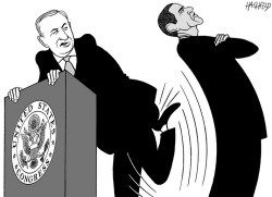 NETANYAHU IN WASHINGTON DC by Rainer Hachfeld