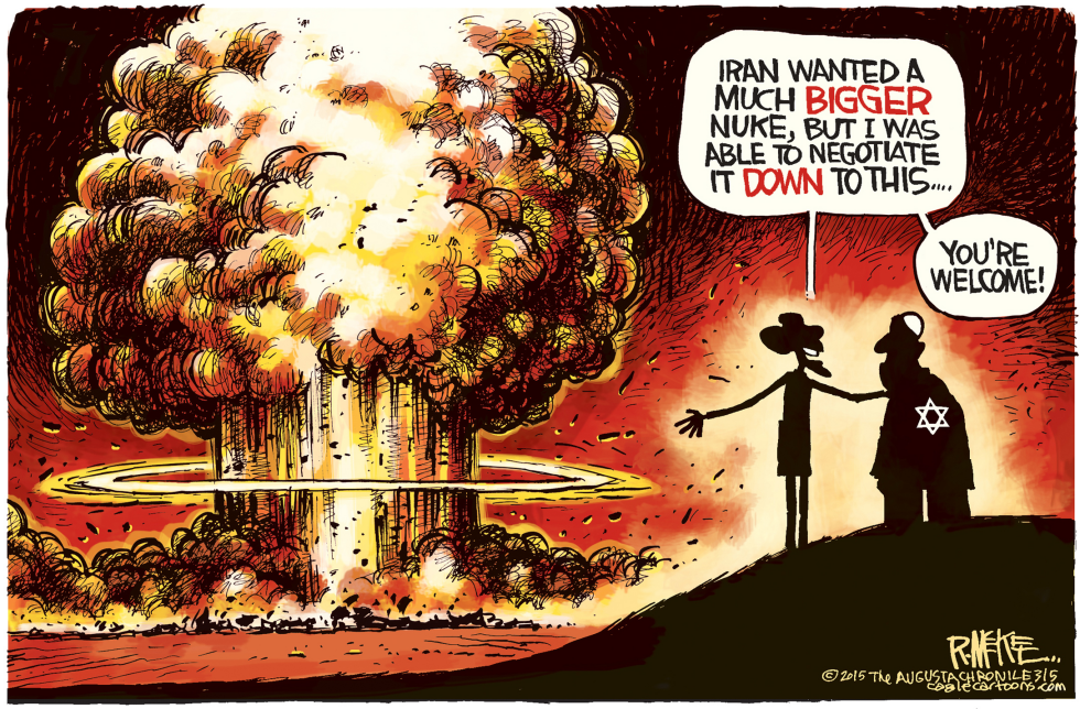  IRAN NUKE by Rick McKee