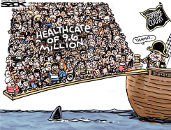 OBAMACARE PLANK by Steve Sack