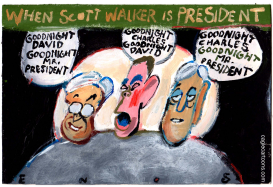 PRESIDENT WALKER AND THE KOCH BROTHERS by Randall Enos