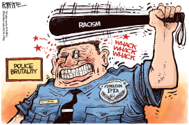 FERGUSON RACISM by Rick McKee