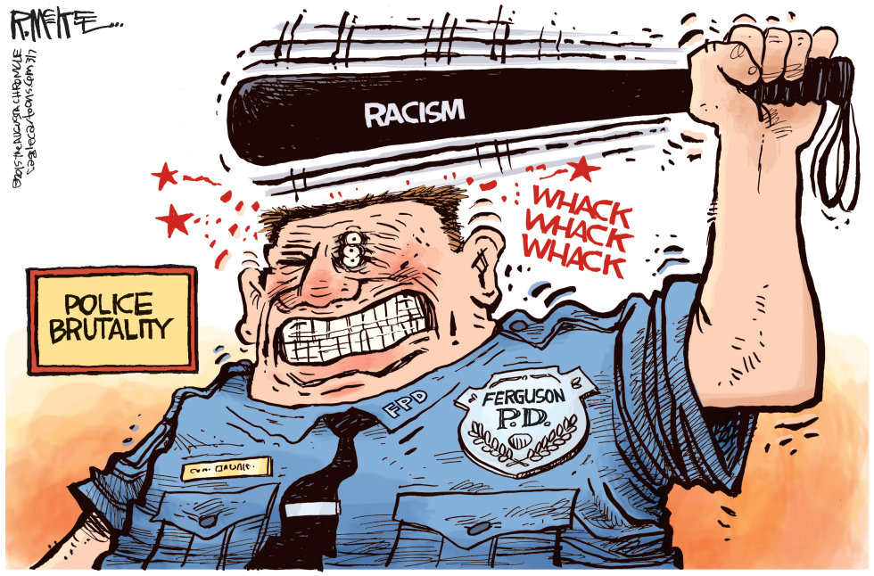  FERGUSON RACISM by Rick McKee