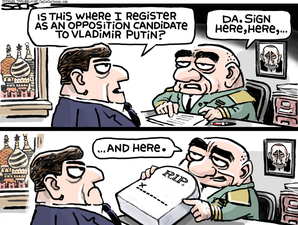  PUTIN OPPONENT PROSPECTS by Steve Sack