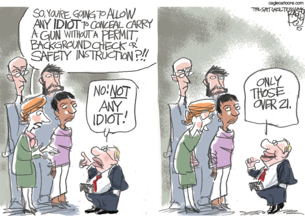  LOCAL GUN NONSENSE  by Pat Bagley