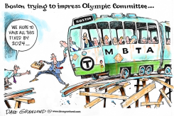 BOSTON TRANSIT AND OLYMPIC BID by Dave Granlund