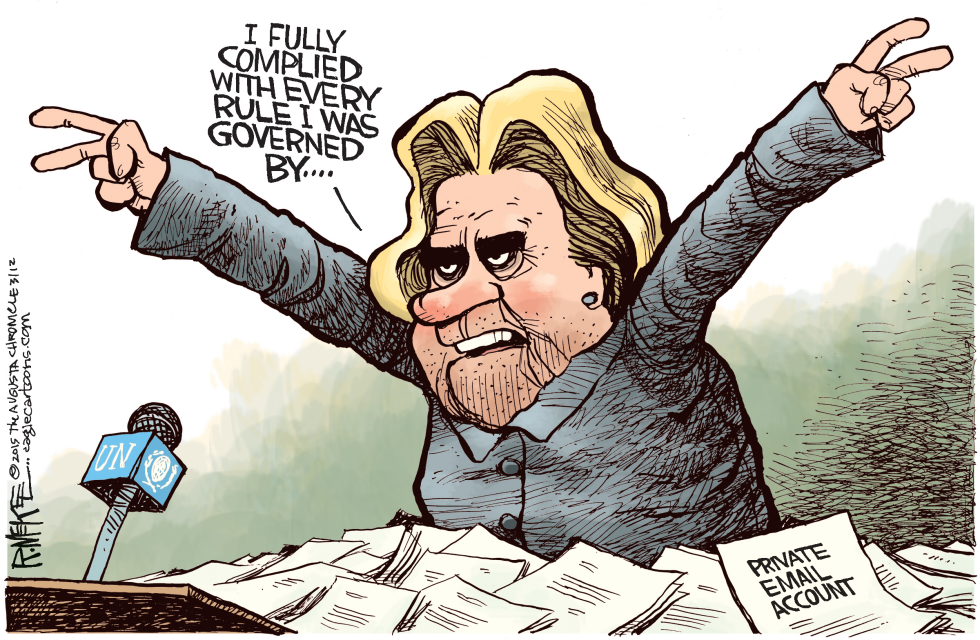  HILLARY NIXON by Rick McKee