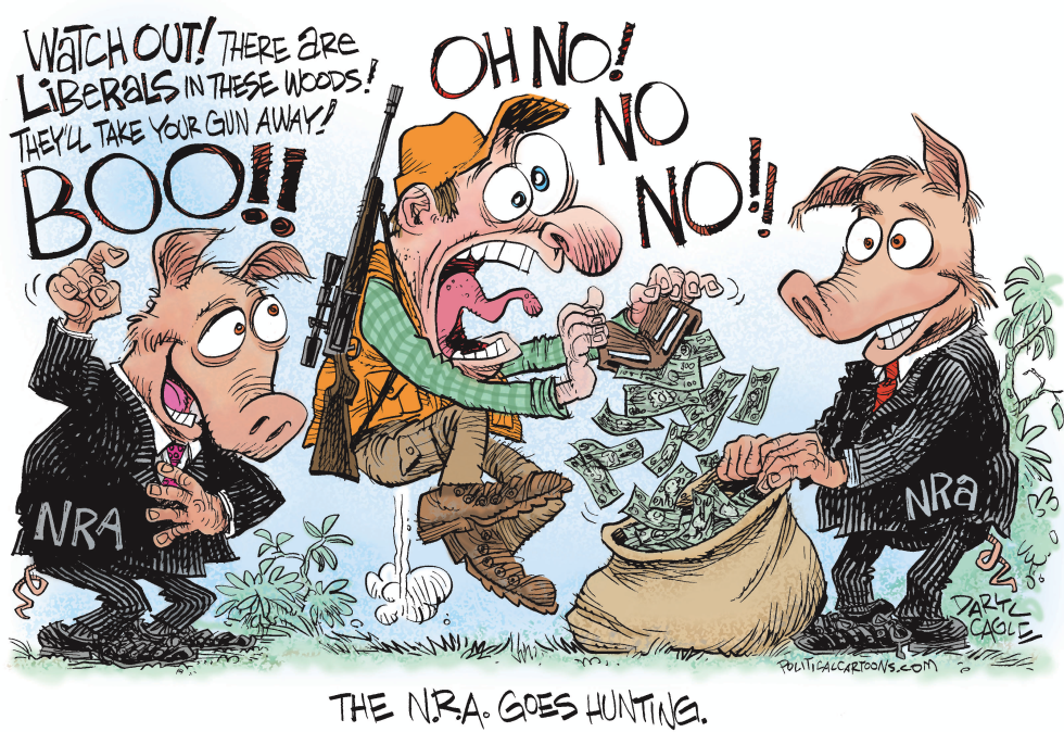  NRA GOES HUNTING - NATIONAL  by Daryl Cagle