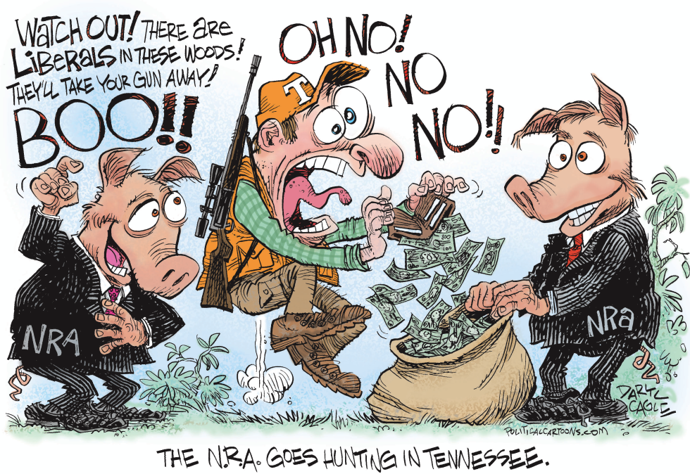  TENNESSEE - NRA GOES HUNTING by Daryl Cagle