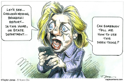 HILLARY FLUMMOXED by Taylor Jones