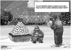 SELLING SNOWBALLS ON THE NATIONAL MALL by RJ Matson