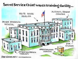 SECRET SERVICE TRAINING by Dave Granlund