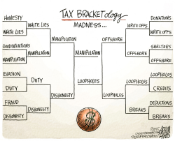 TAX BRACKETOLOGY by Adam Zyglis