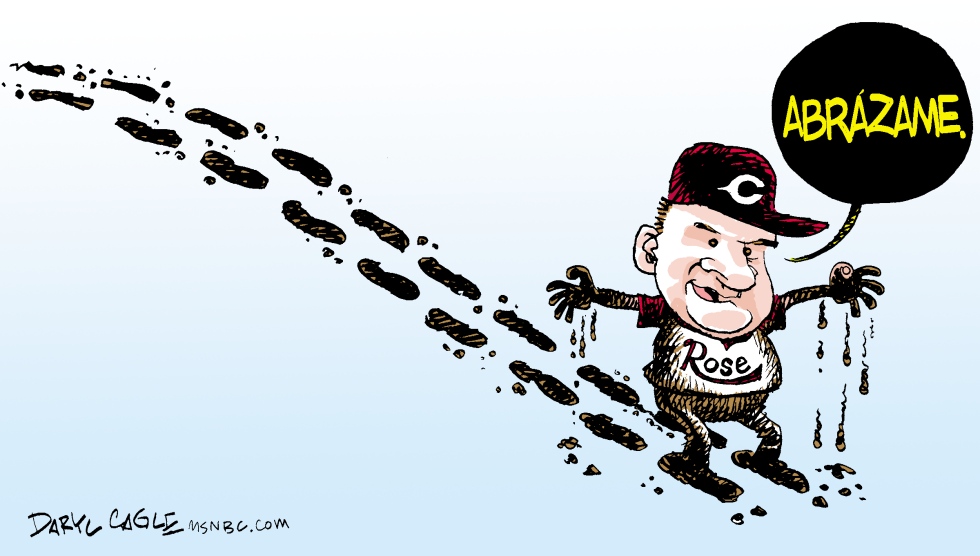  PETE ROSE SUCIO  by Daryl Cagle