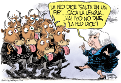 JANET YELLEN - LA RESERVA FEDERAL Y WALL STREET  by Daryl Cagle