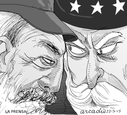 DIáLOGO Y ENFRENTAMIENTO ENTRE CUBA Y USA BYN by Arcadio Esquivel