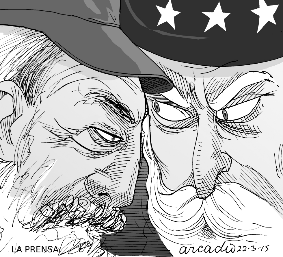  DIáLOGO Y ENFRENTAMIENTO ENTRE CUBA Y USA BYN by Arcadio Esquivel