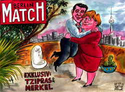 MERKEL&TZIPRAS by Christo Komarnitski