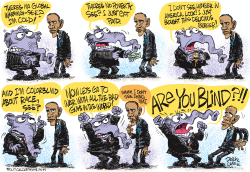 GOP RANTS AT OBAMA by Daryl Cagle