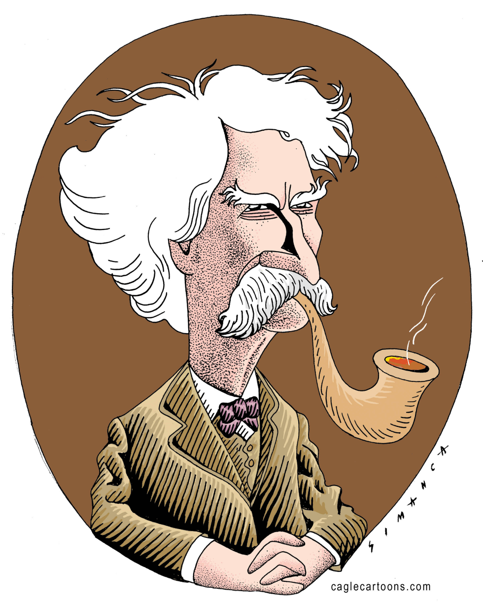  MARK TWAIN / CARICATURE /  by Osmani Simanca