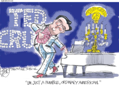 TED CRUZ SHOWMAN by Pat Bagley