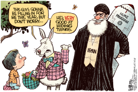 IRAN EASTER BUNNY by Rick McKee