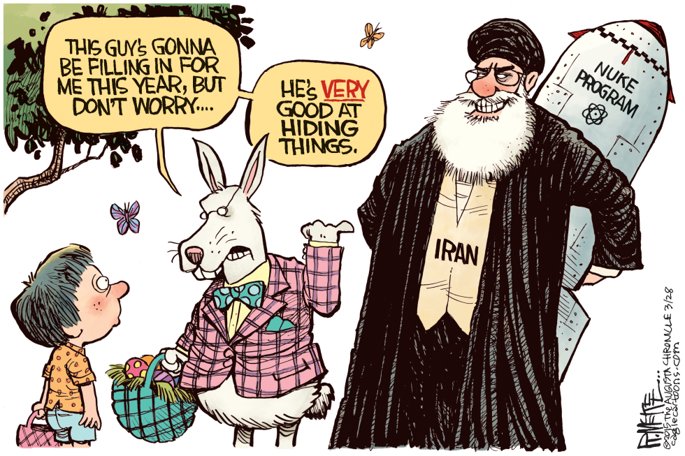  IRAN EASTER BUNNY by Rick McKee