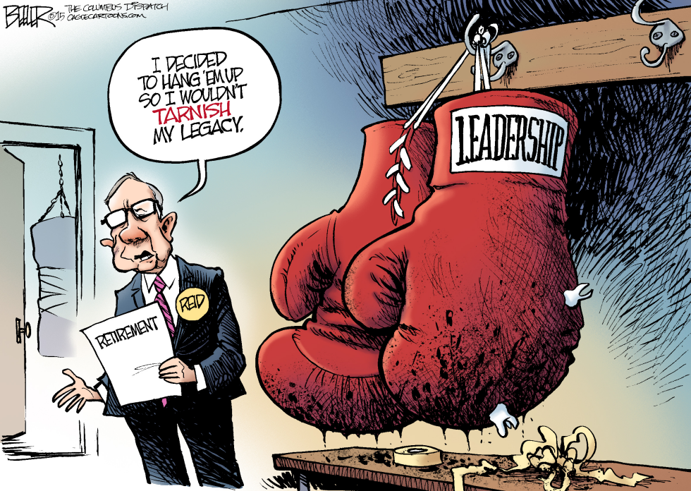  REID RETIRES by Nate Beeler