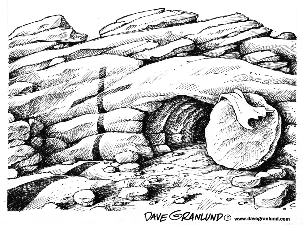  EASTER EMPTY TOMB by Dave Granlund