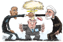 IRAN DEAL AND NETANYAHU by Daryl Cagle